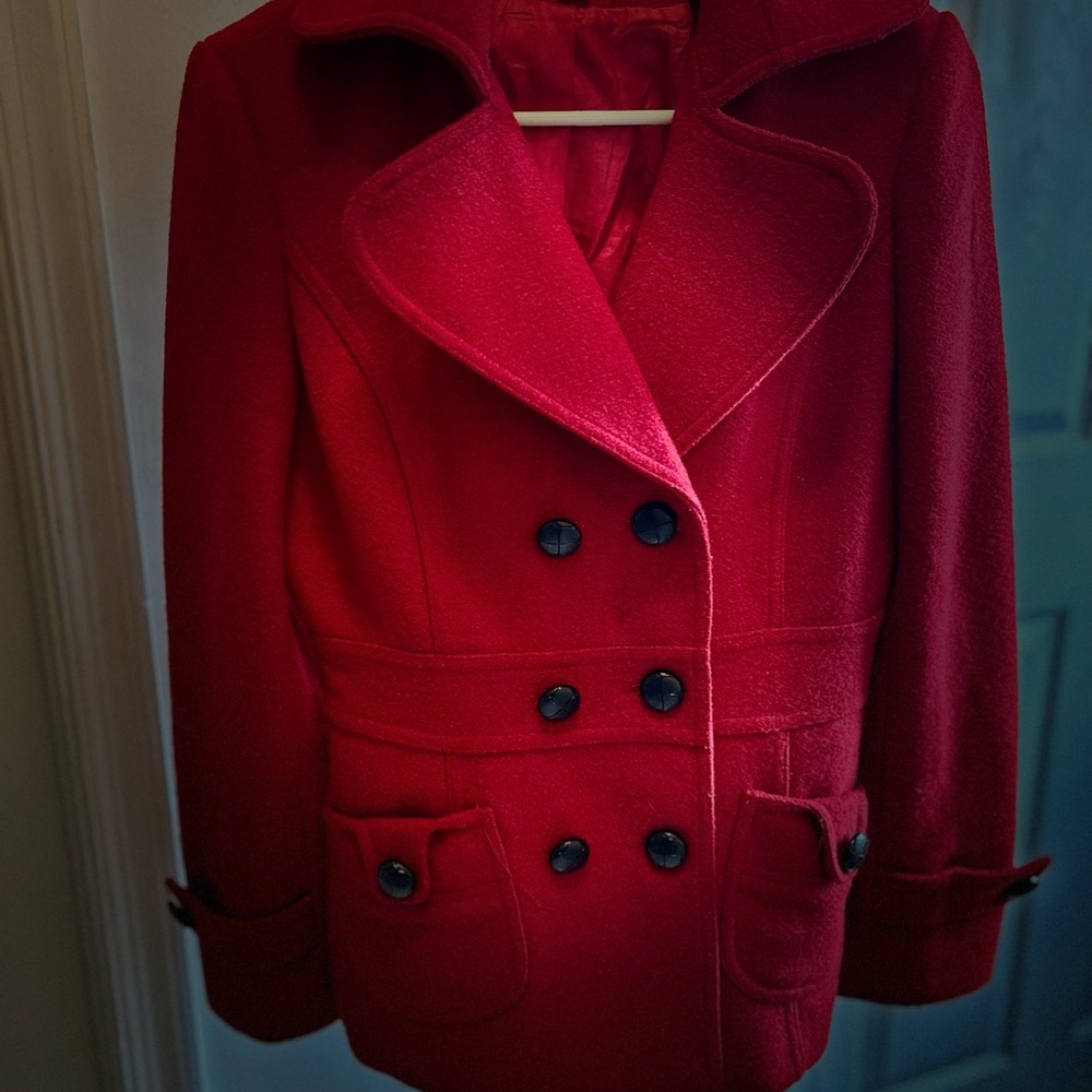 XXI Red Pea Coat Size M/M
